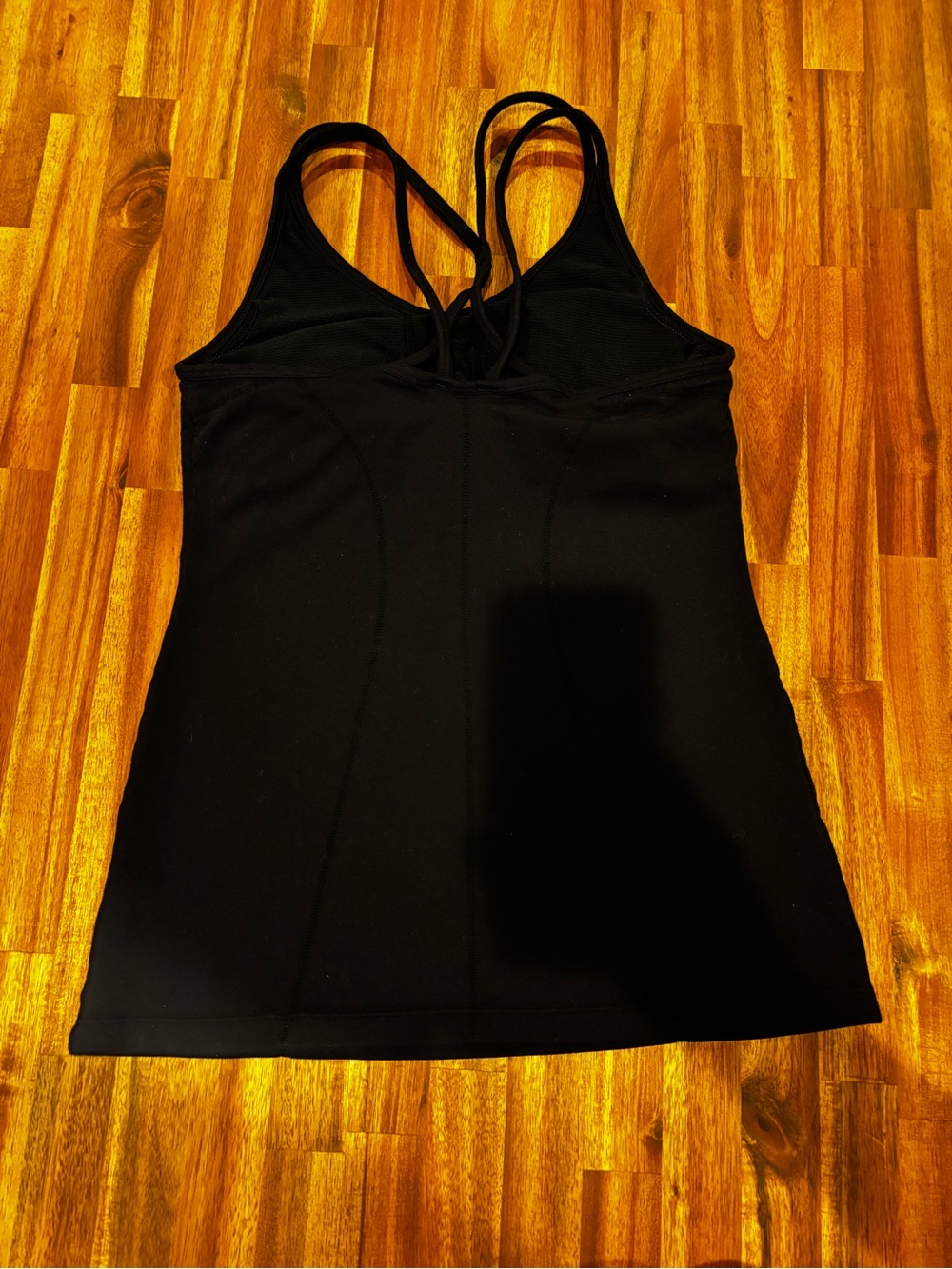 Athleta Black Tank Top with Built in Bra and Crisscross Back Womens Small - Picture 11 of 11